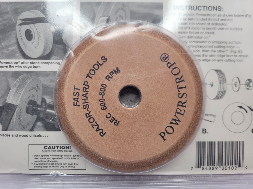Powerstrop Razor Sharp Tools Fast Deluxe Kit Genuine Leather REC 600-800 New