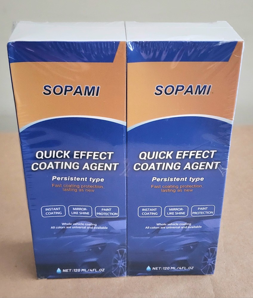 (2 PACK) SOPAMI Quick Effect Coating Agent Whole Vehicle Coating 120ML/4oz