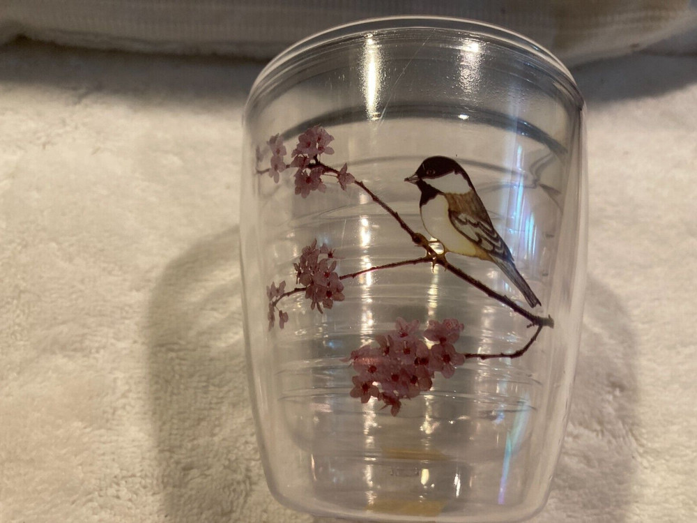 Plastic Chickadee Tumbler Glass 12 oz