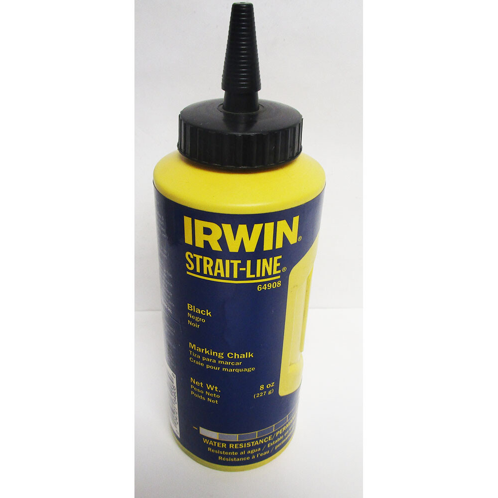IRWIN 8 OZ BLACK PERMANENT MARKING CHALK #64908