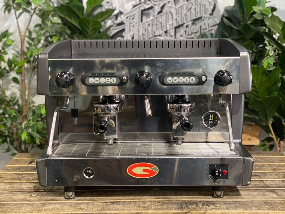 GRIMAC 2 GROUP BLACK / GREY ESPRESSO COFFEE MACHINE