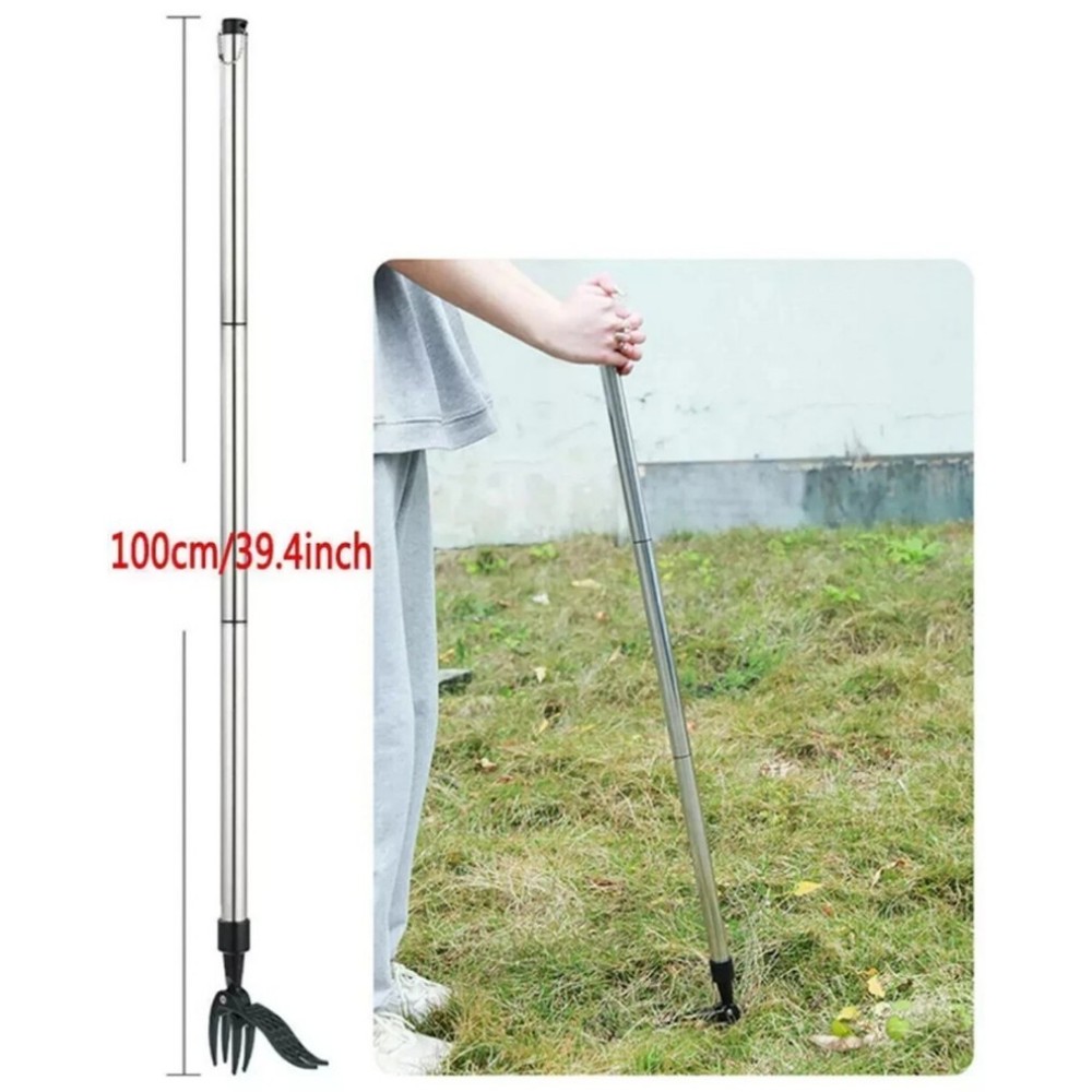 Stand Up Weed Tool Handle Claw Weeder Puller Garden Outdoor Root Remover Killer