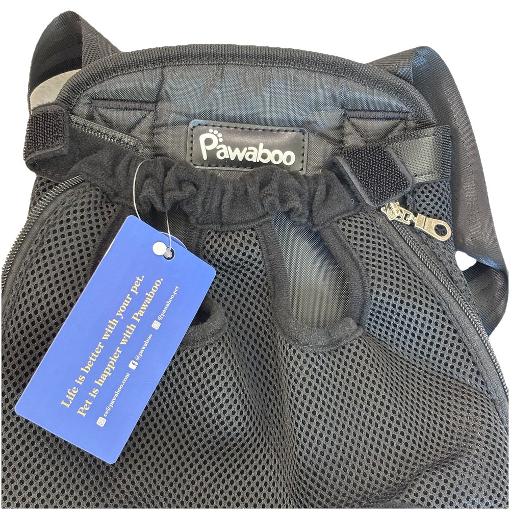 Pawaboo Front Pet Carrier Backpack Black New with Tags Size Medium