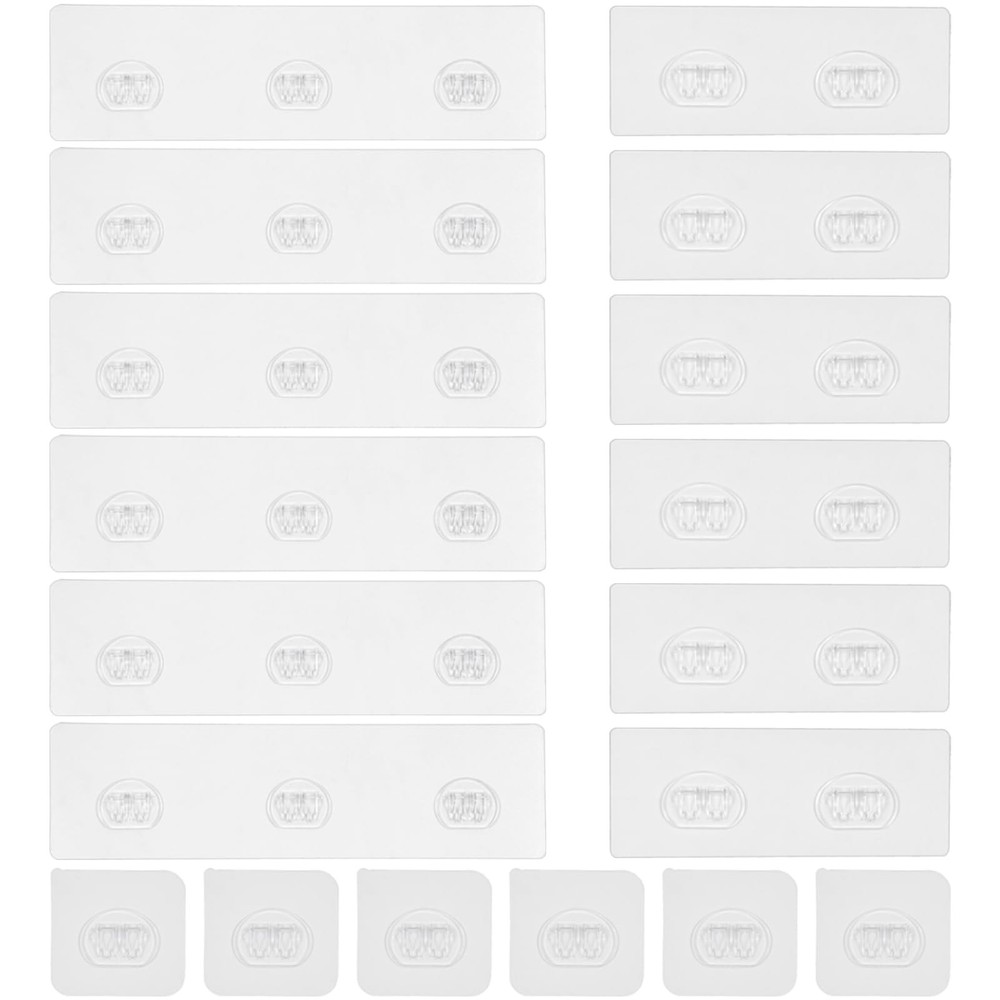 18 Pack Shower Caddy Adhesive Replacement, Shower Shelf Strong Adhesive Hooks...