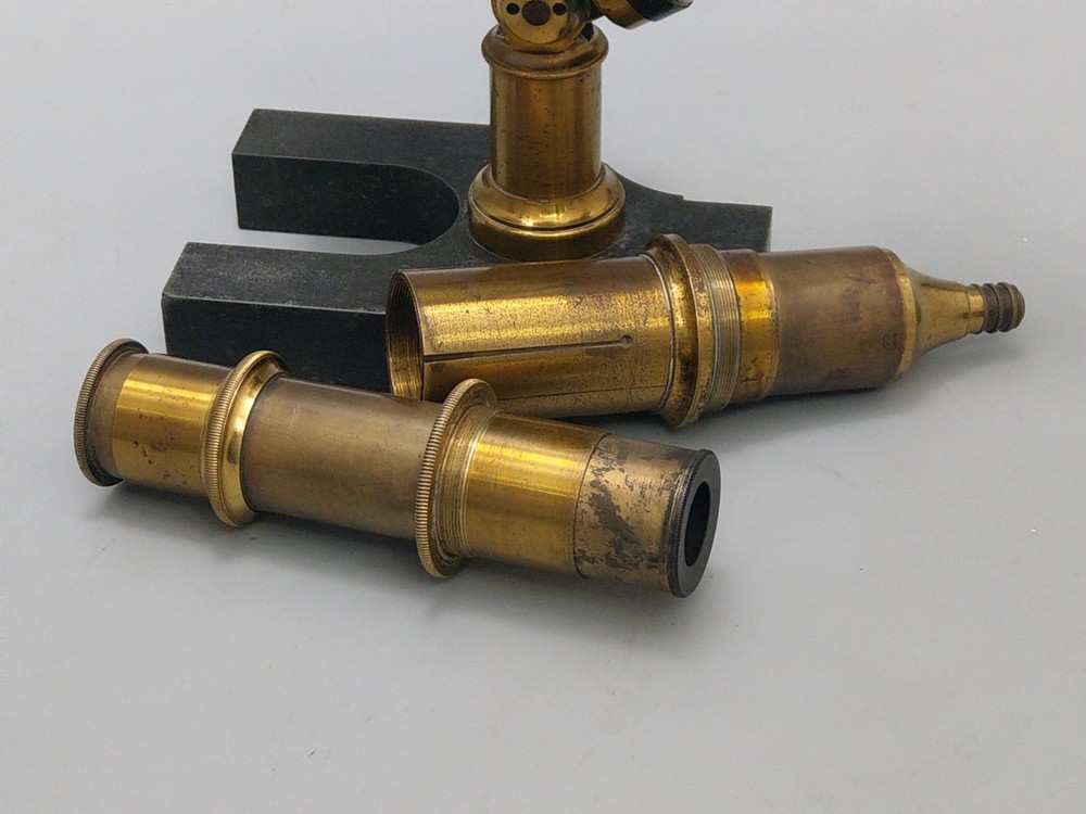 Antique Microscope Archibald Young Edinburgh with extras