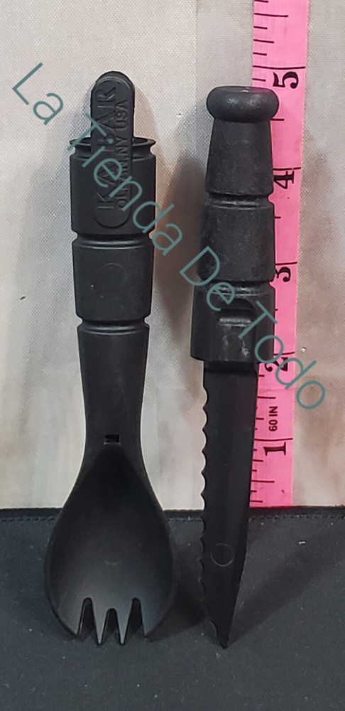 HD 3 IN 1 CAMPING TOOLS KITCHEN UTENSILS TACTICAL SPOON FORK SPORK KNIFE READ