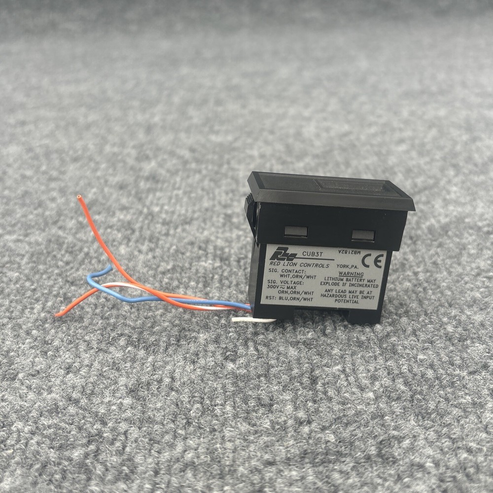 Red Lion Controls CUB3T310 Digital Panel Meter Counter, Timer Used