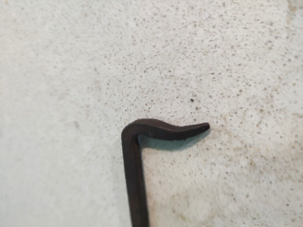 Vintage Forged Barn Hook Twisted eye 4.5" Black EUC