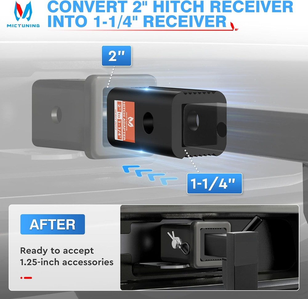 Trailer Hitch Receiver Adapter Kit