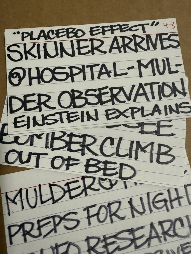 The X Files Original Chris Carter Script Call Sheets Sides Prop TV
