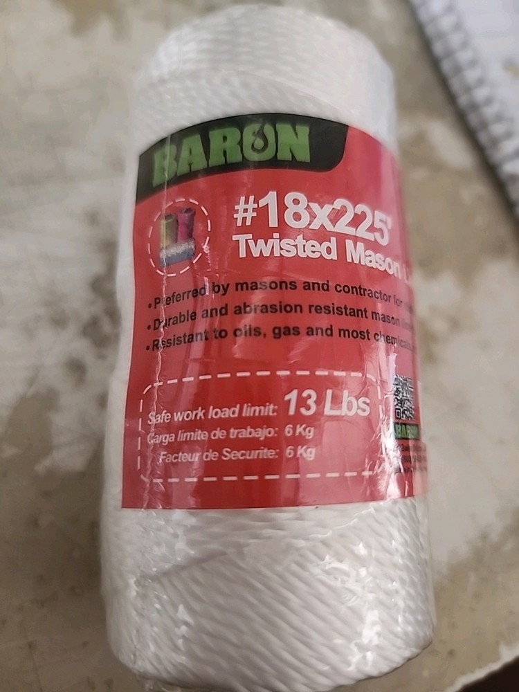 Baron Twisted MASON LINE #18x225' (2pk)