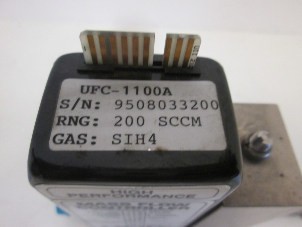 Unit Instruments, UFC-1100A, MFC w/ Filter, 200 SCCM, SIH4, Used