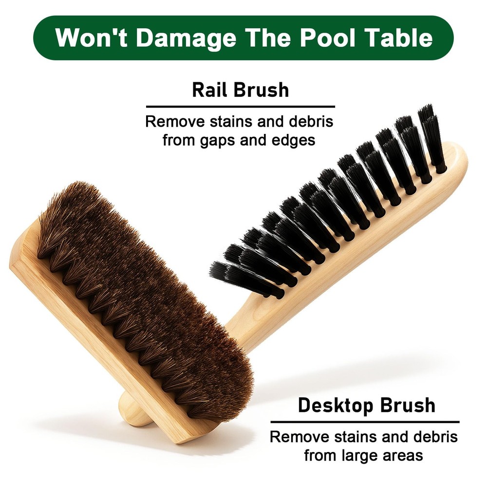 8pcs Pool Table Cleaning Kit - Powerful Cleaner Quickly Breaks Down Chalk & S...