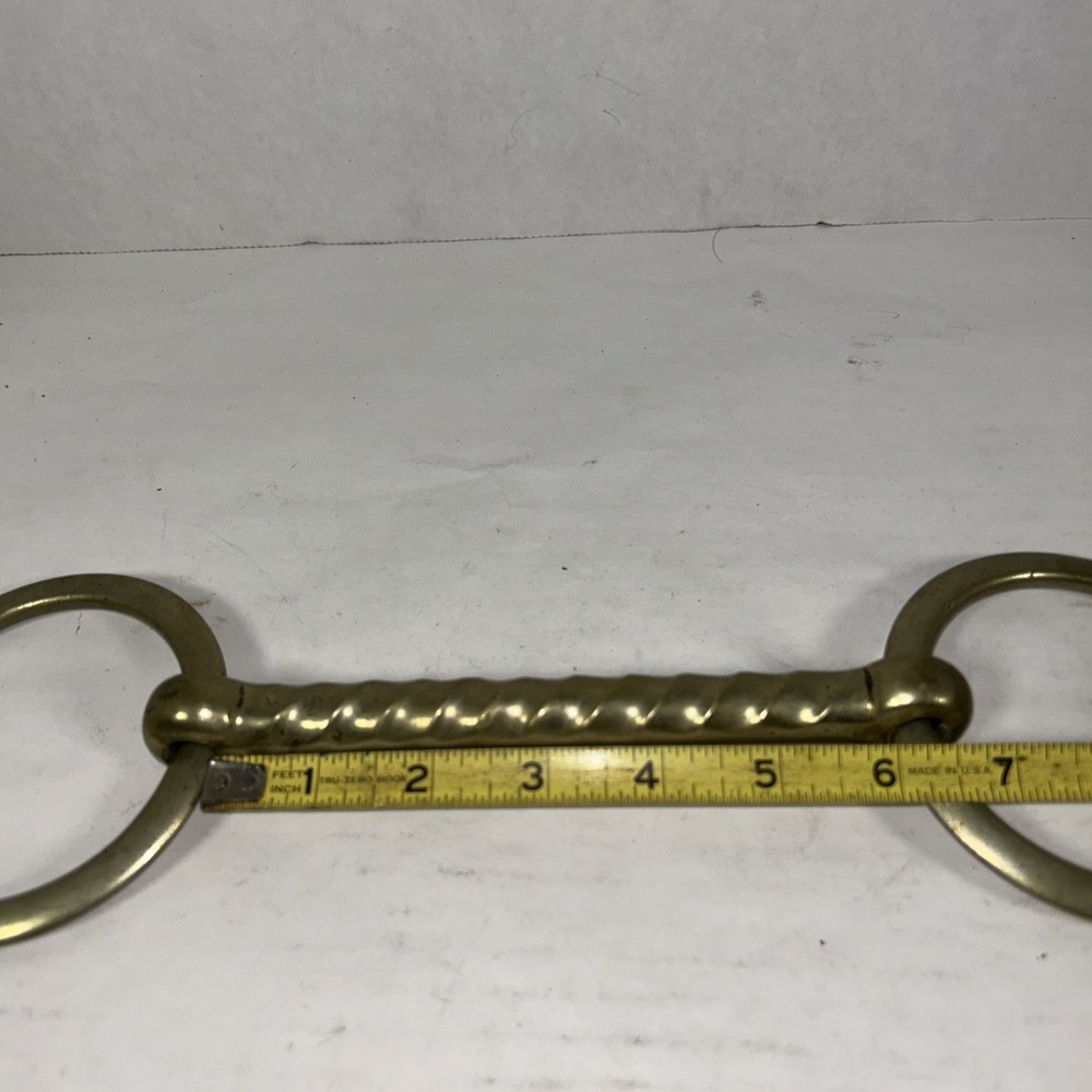 Vintage Solid Nickel Cannot Rust 6”Horse Bit HR8
