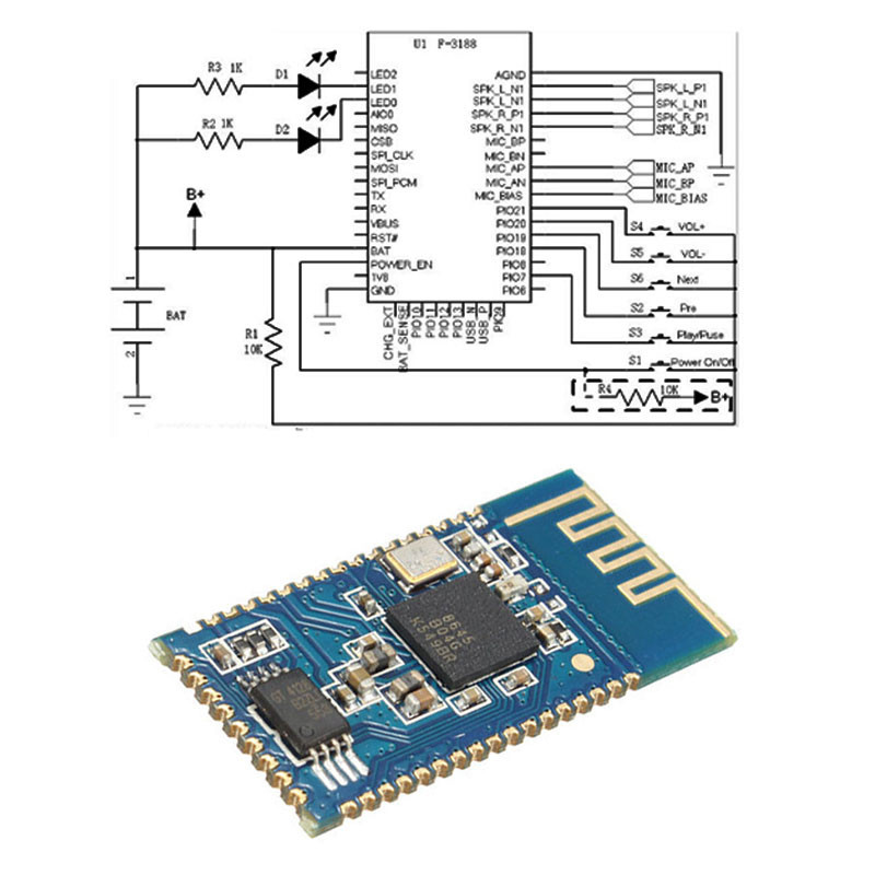 CSR8645 4.0 Bluetooth Stereo Audio Module Support APT Lossless Speaker Amplifier
