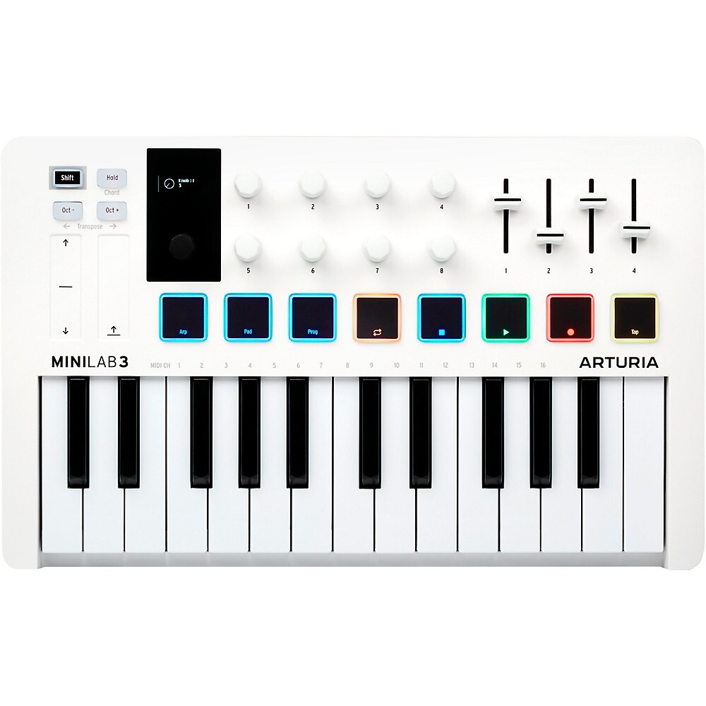 Arturia MiniLab 3 Hybrid Keyboard Controller White