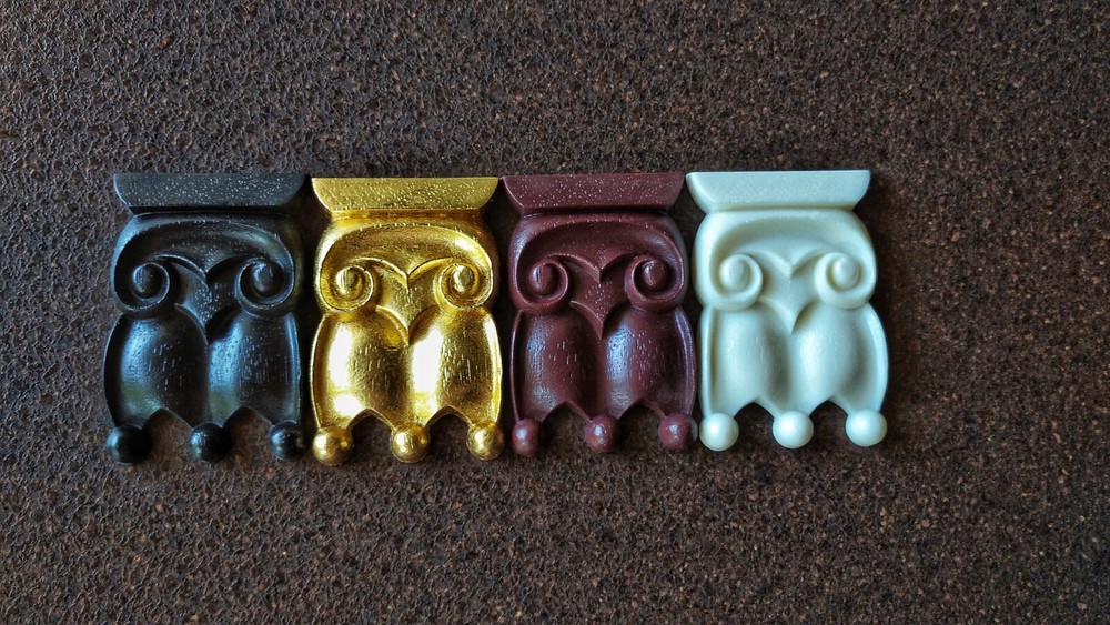 Silicone mold for decorative royal element castings