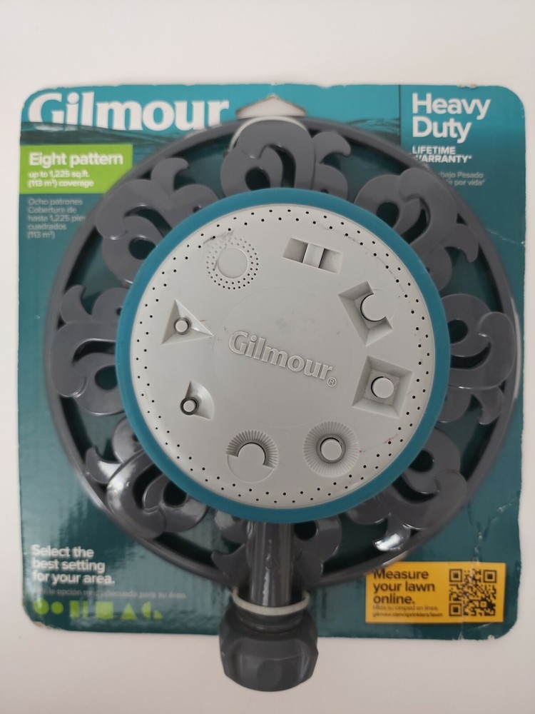 Gilmour Ring Base Multi-Pattern Sprinkler 8 patterns Heavy Duty NEW