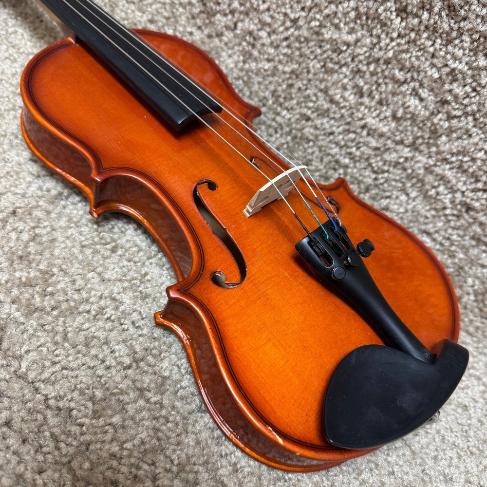 Unlabeled 1/8 Violin Flame Maple w/ Case & Bow