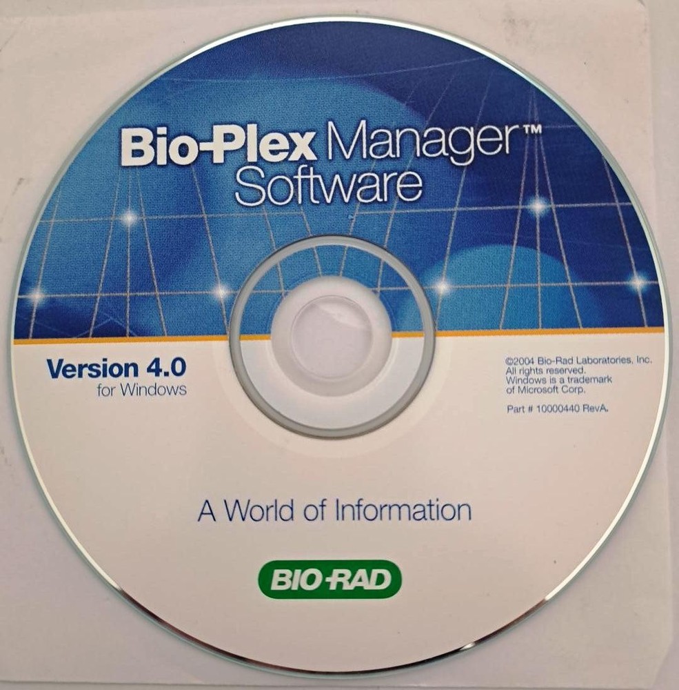 Bio-Plex Manager Software Version 4 Windows by Bio-Rad