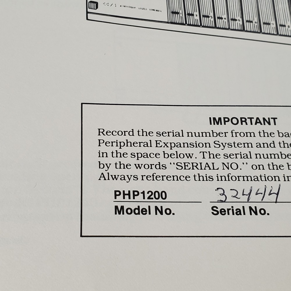 Texas Instruments PHP1200 Peripheral Expansion System Manual TI Home Computer
