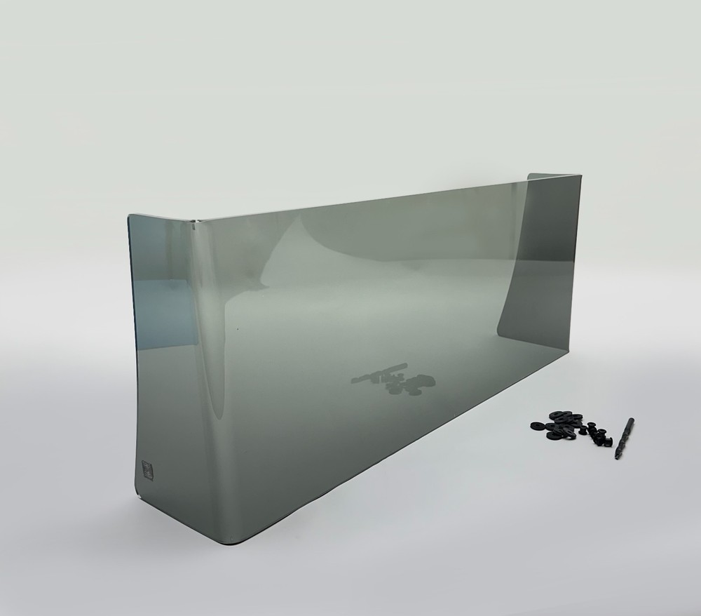 New Generic Center Console Boat Windshield Smoke 24" inside Size, 1/4" Thick