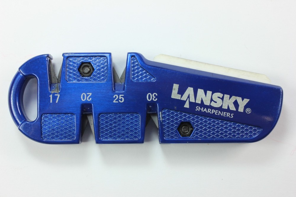 Lansky QUADSHARP Sapphire Blue Knife Sharpener