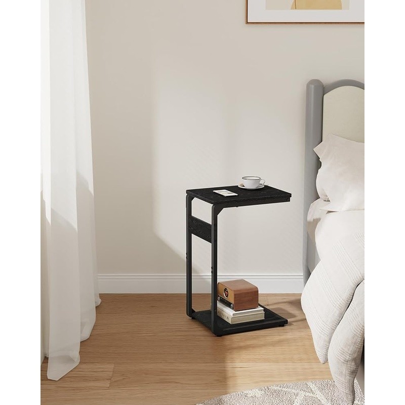 Stable Side Table Small Spaces Easy Assembly Multi-Use Couch Laptop Tray