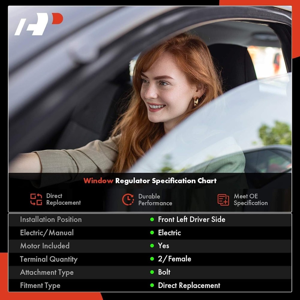 Power Window Regulator with Motor Replacement for Ford Crown Front Driver Side