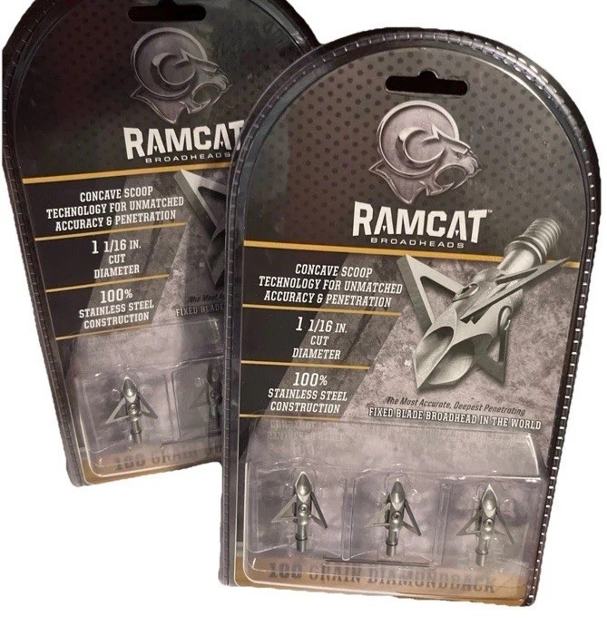 Diamondback Fixed Blade Broadheads 6 piece (2 Packs 0f 3) 100 Grain