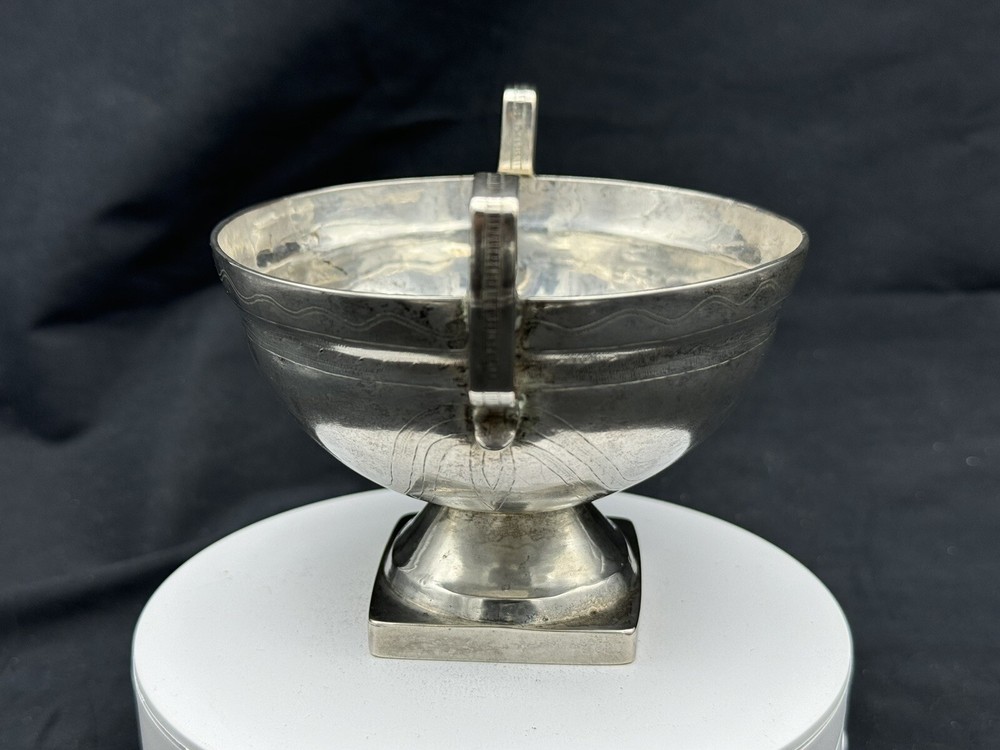 Antique 1865 Sterling Silver Two-Handled Footed Cup, 143 grams