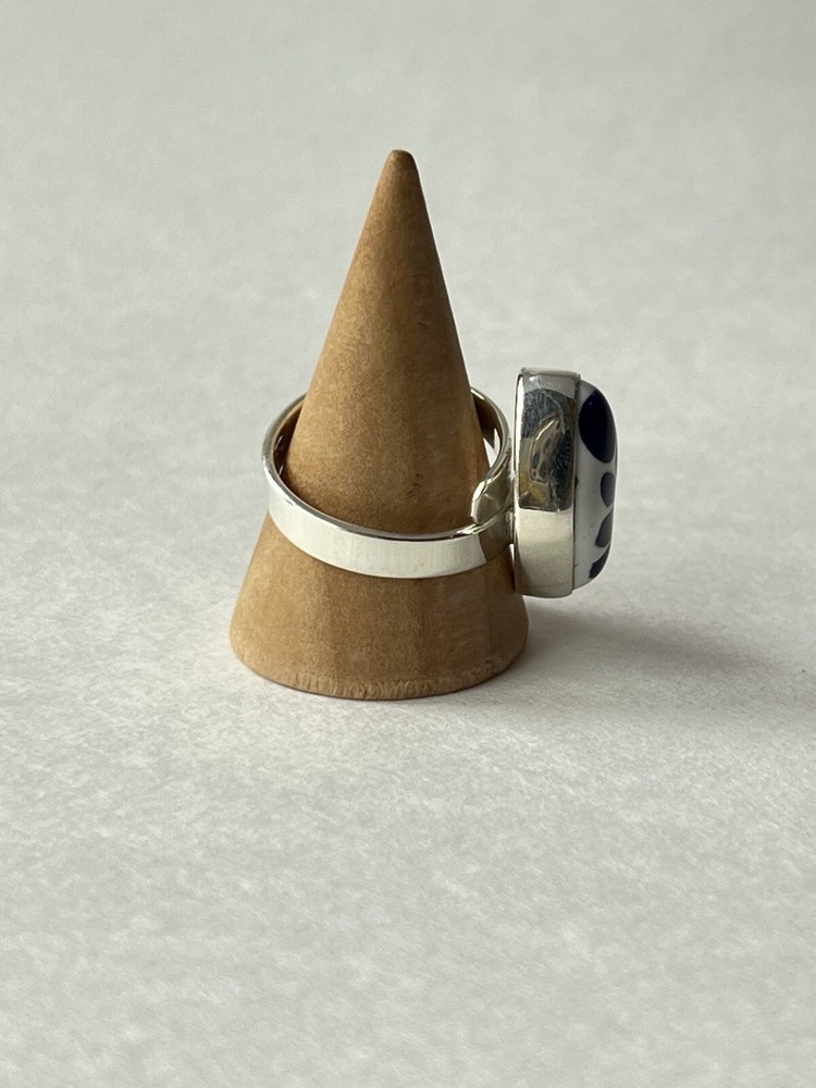 Talavera Design Ring 925 Sterling Silver Artisan Handmade
