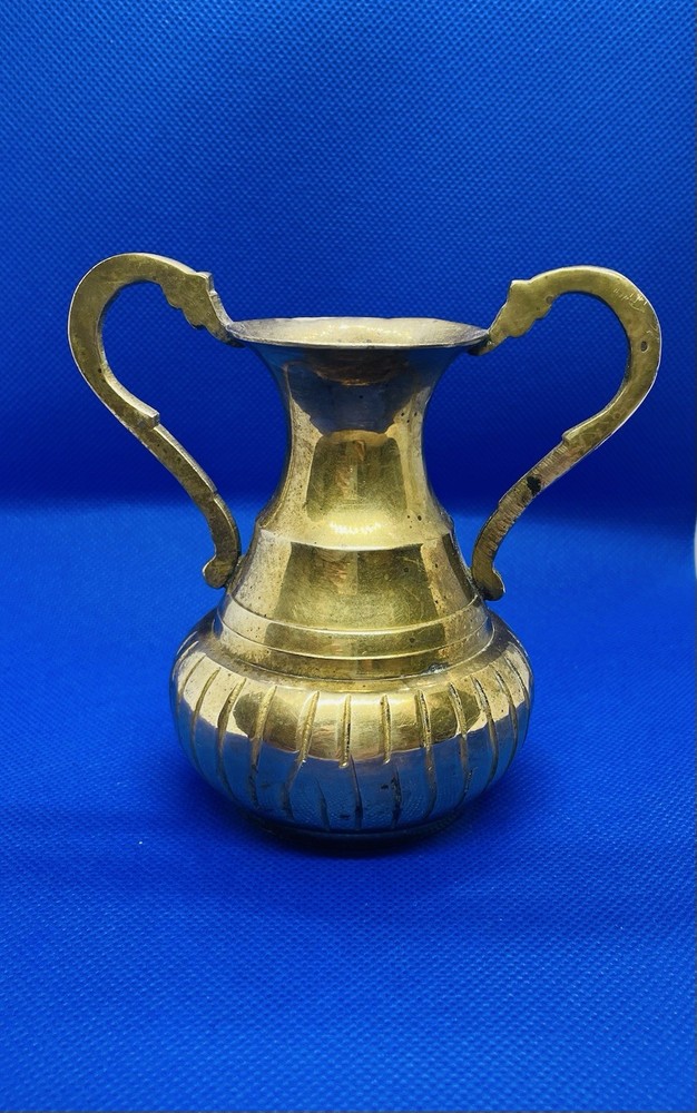 Vintage Small Solid Brass Bud Vase