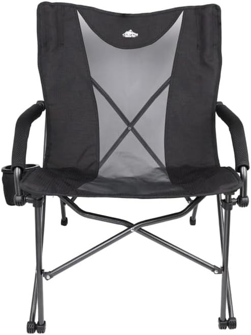 Heavy Duty Folding Camp Chair Black