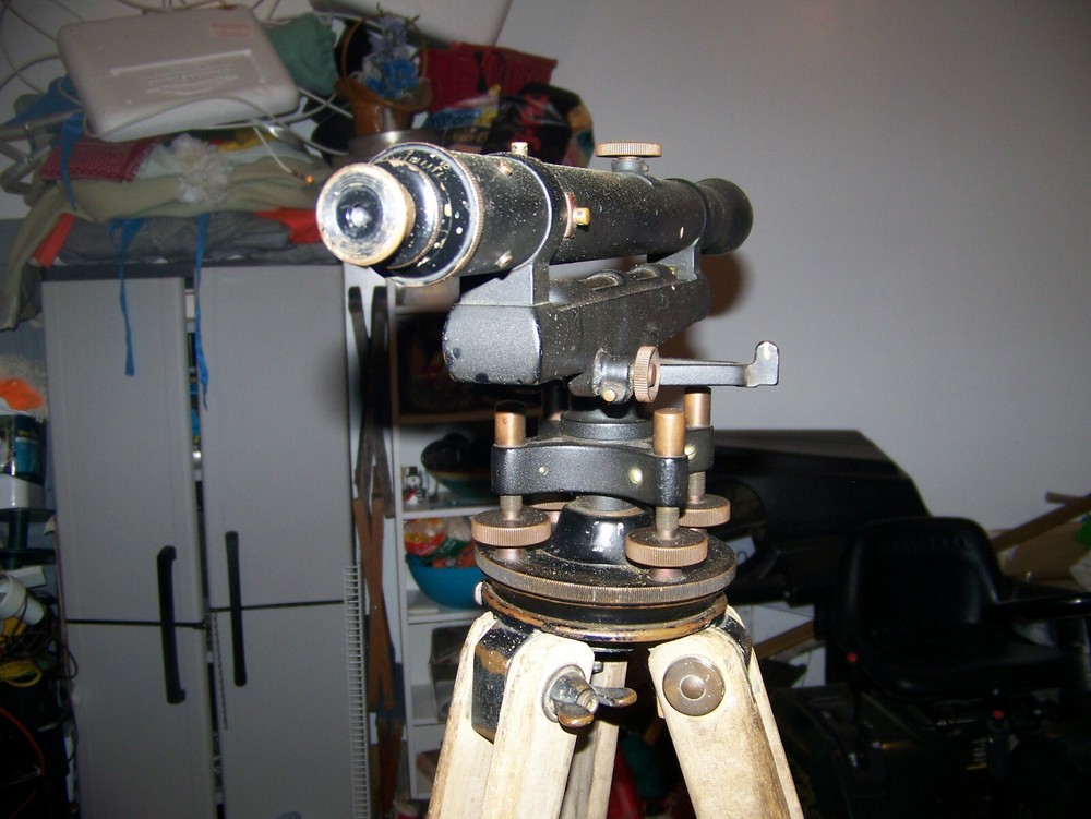 Dietzgen Vintage Transit Level And Tripod.