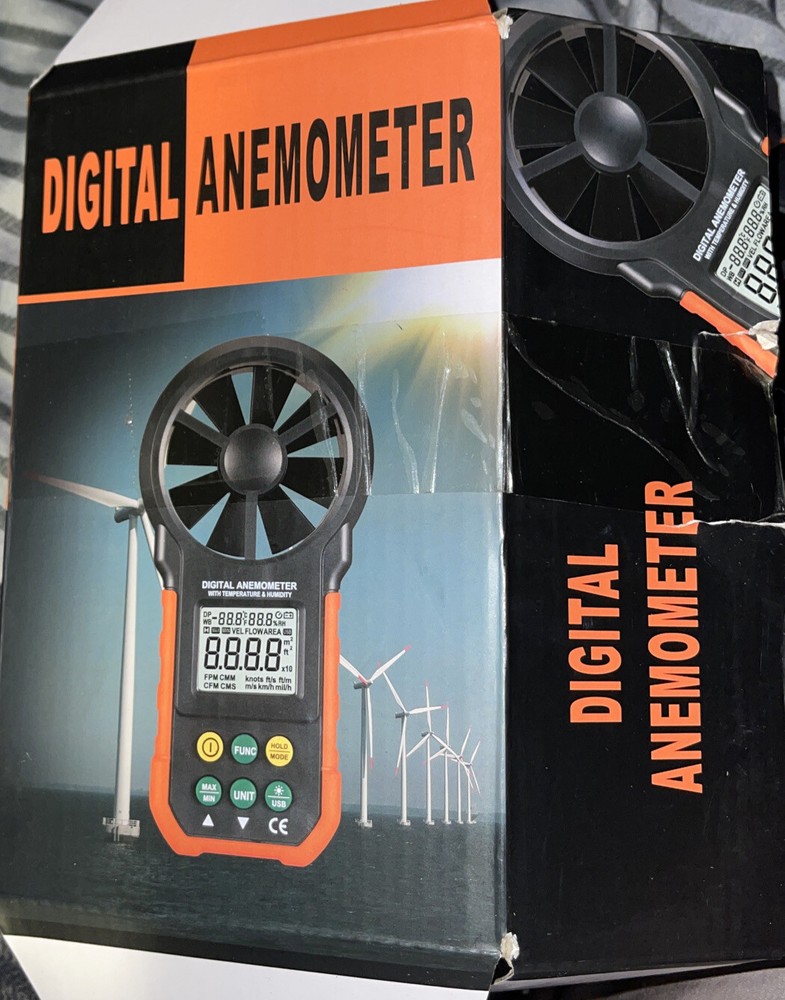 PEAKMETER PM6252A Digital Wind Speeds Meter Volume Measuring Anemometer
