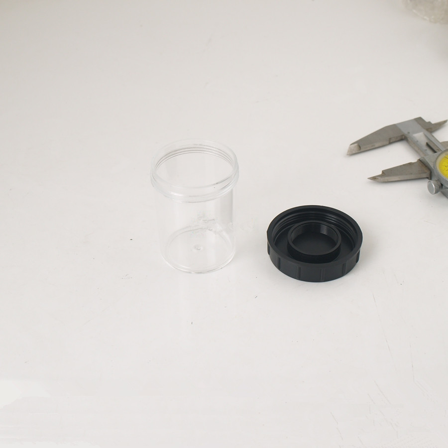 2pcs Microscope Objective Lens Storage Box Plastic Protective Case M25*0.75