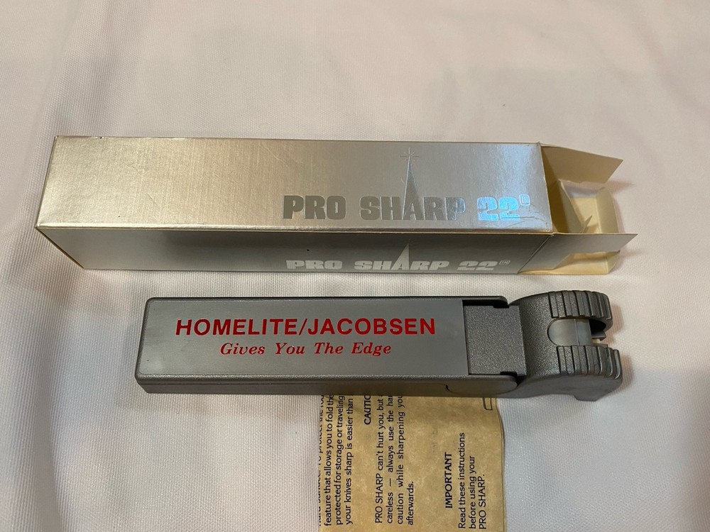 New Vintage Pro Sharp 22 Knife Sharpener Original Box With Instructions