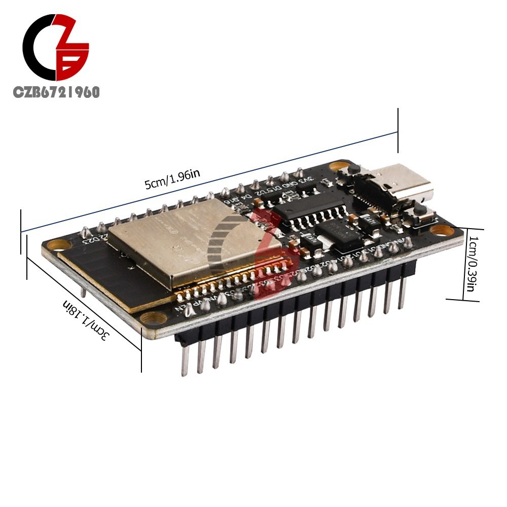 2PCS ESP32 Module Type C CH340C Development Board Dual Core WiFi Bluetooth US