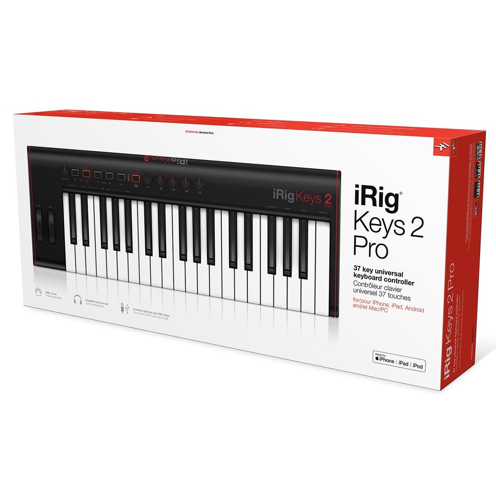 IK Multimedia iRig Keys 2 Pro Full-Sized 37-Key Keyboard Controller