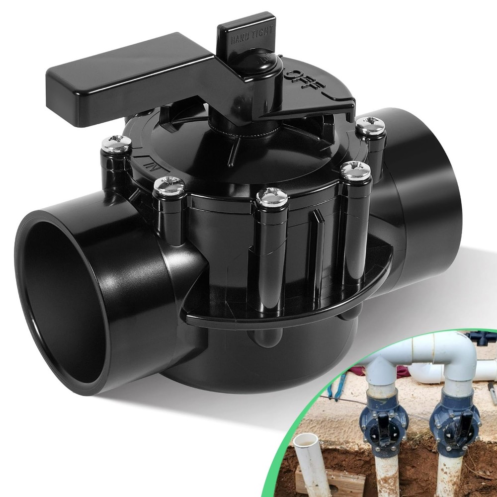 Pool Diverter Valve 2 Way 2 Inch Replacement for 4716 NeverLube Diverte