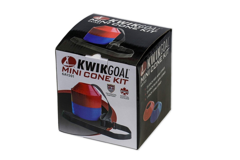 Kwik Goal Mini Disc Cone Kit (50-Pack) Blue/Red