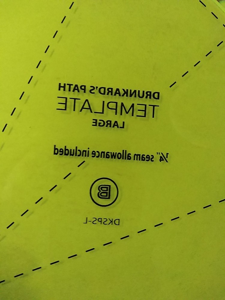 Quilting Stencil Templates Large Drunkard's Path Pattern Plastic Lot 2