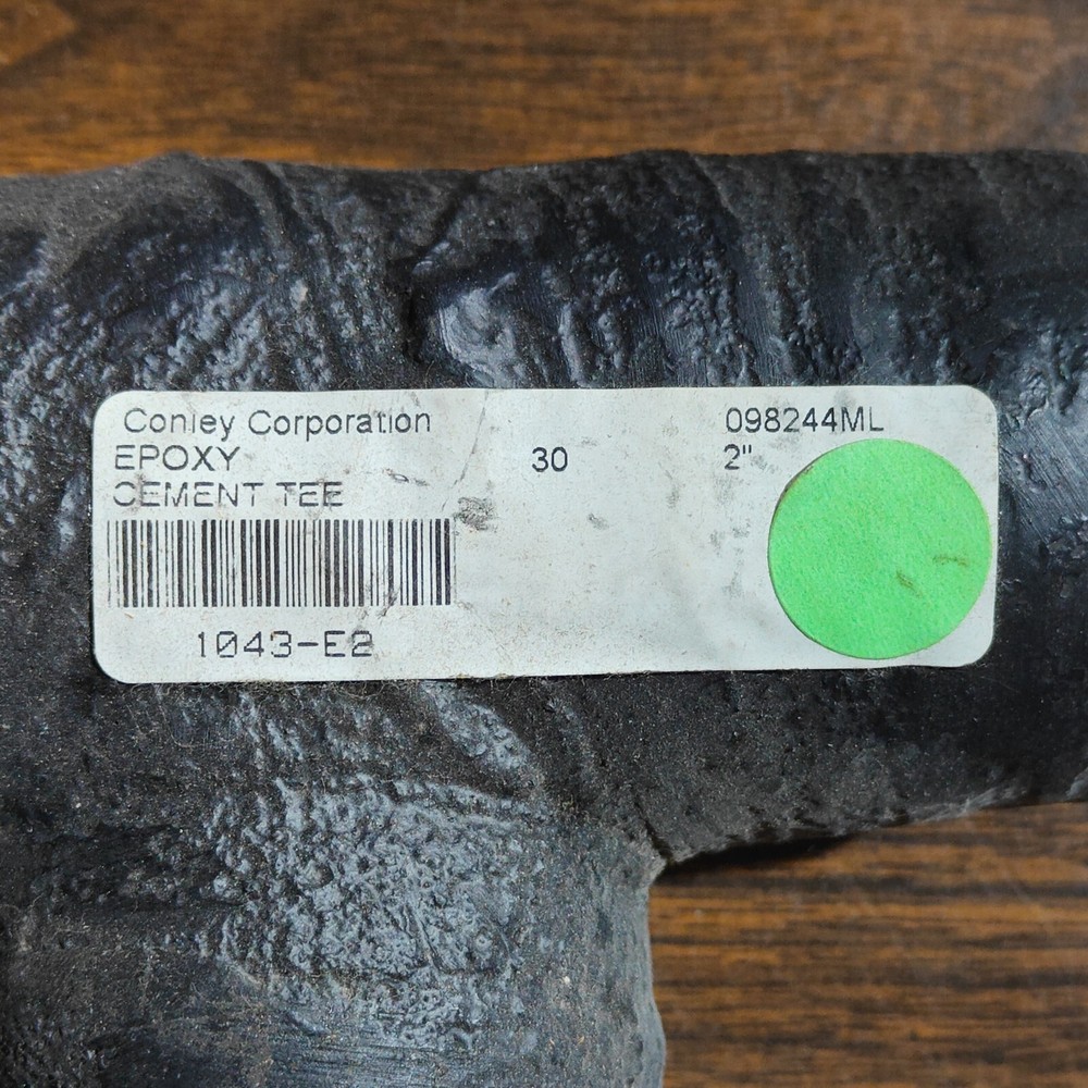 CONLEY 2" #104 CEMENT TEE, SCH 30 EPOXY