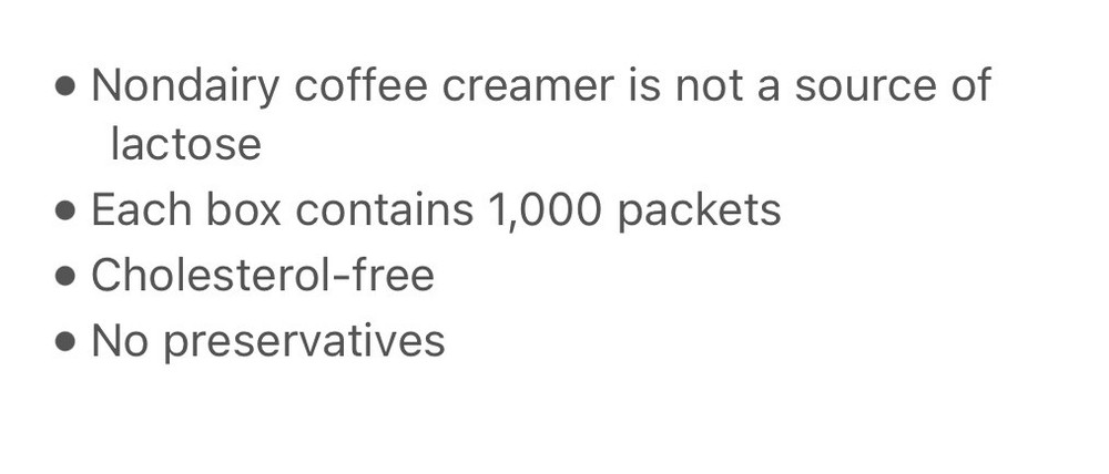 N’joy Compared To Nestle Powdered Creamer (3g Packets, 1000 ct. )