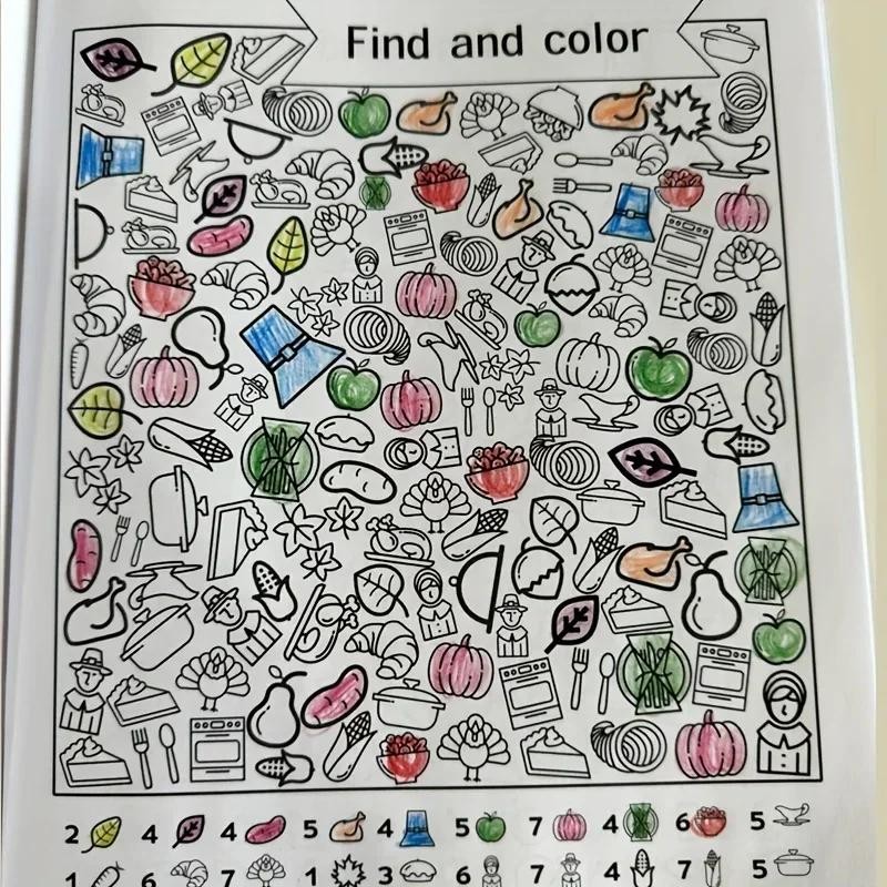 Interactive Hidden Objects Book | Find & Color Puzzle Educational Fun for Kids