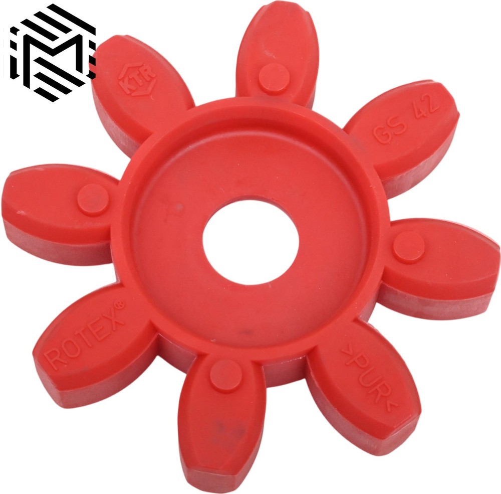 KTR Rotex GS 42 Coupling Insert - Red PUR - Spider Jaw - Lovejoy-Style Element