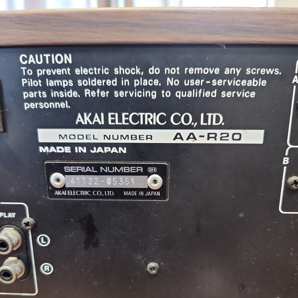 Akai AA-R20 Stereo Receiver - Serviced