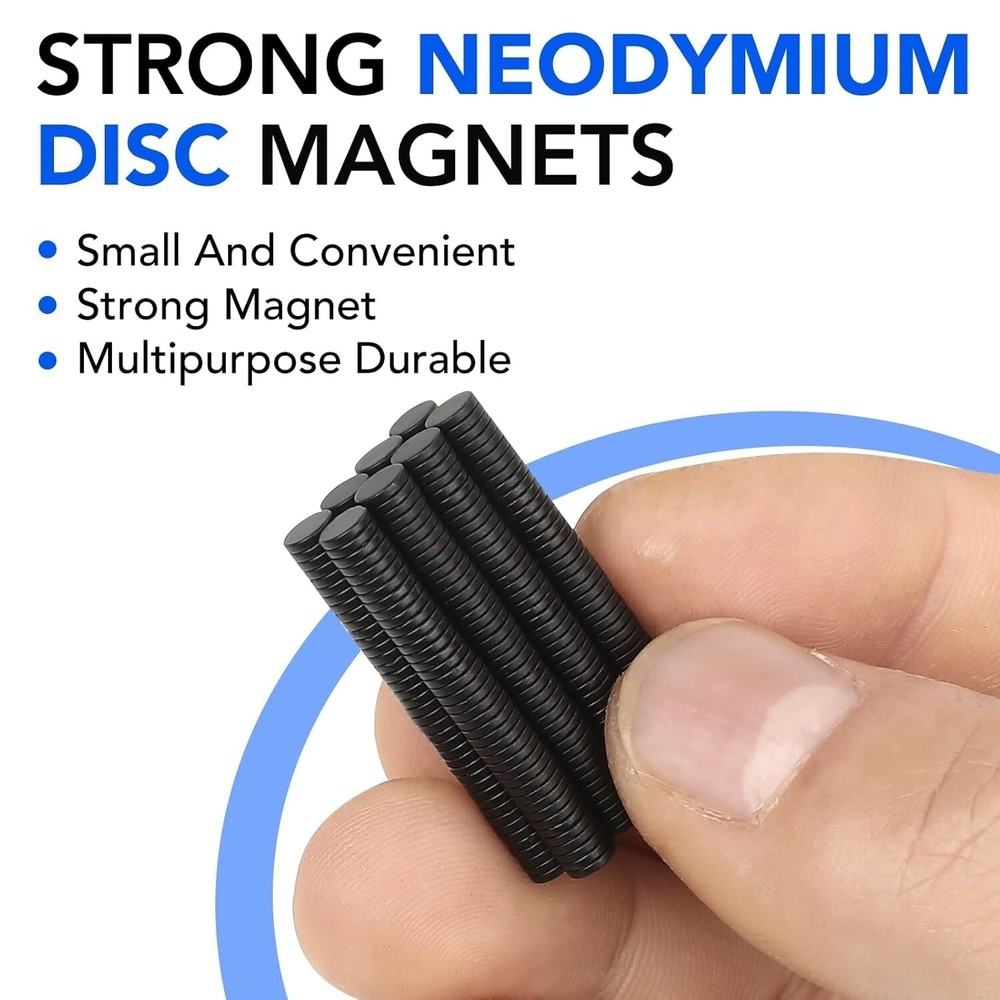 Compact 150Pcs 12x2mm Round Neodymium Magnets - Multi-Functional for Crafts