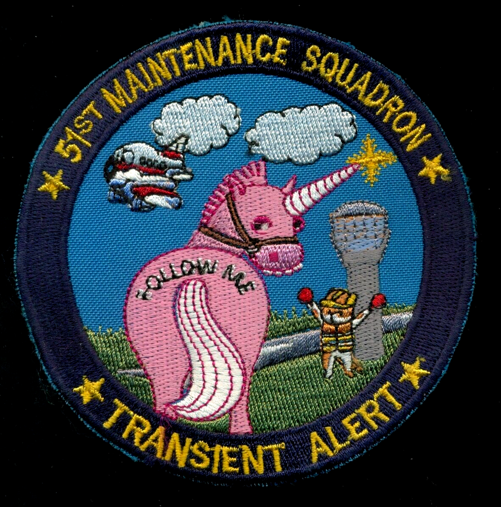 USAF 51st Maintenance Squadron Transit Alert Patch CCC